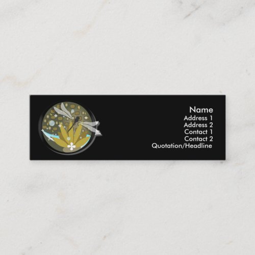 Dragonfly Design Profile Cards Business Card