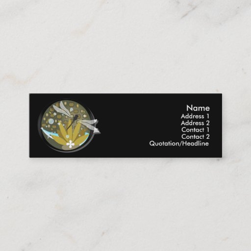 Customizable Dragonfly Design Profile Cards Business Card