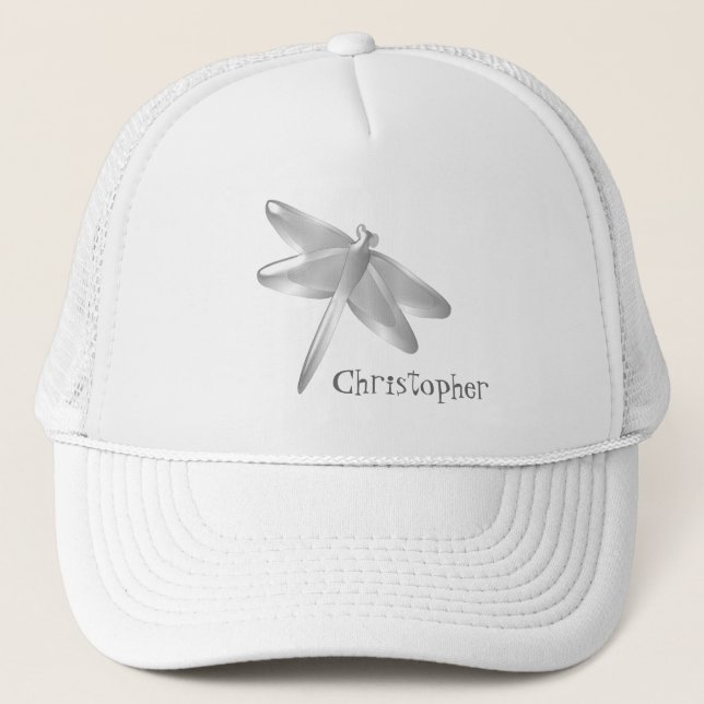Dragonfly Design Trucker Hat (Front)