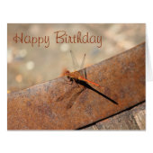 Dragonfly Designer Birthday Card (Front Horizontal)