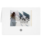 Dragonfly Dimensional Photography Art Cards (Back Horizontal)