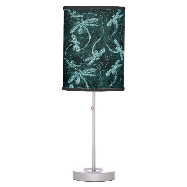 Dragonfly Disco MIdnight Blue Lamp (Front)