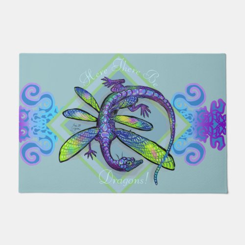 Dragonfly Dragon Doormat