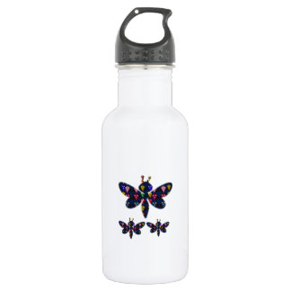 DRAGONFLY dragon fly insect dot navinJOSHI NVN89 Water Bottle