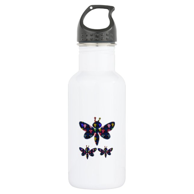 DRAGONFLY dragon fly insect dot navinJOSHI NVN89 Water Bottle (Front)