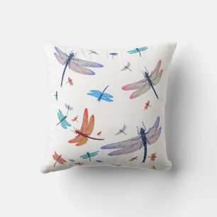 Dragonfly Dragonflies Dragon Fly Throw Pillow