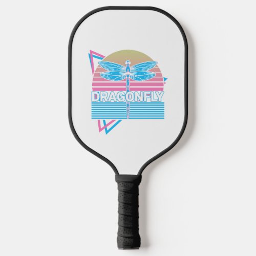 Dragonfly Dragonflies Retro Pickleball Paddle