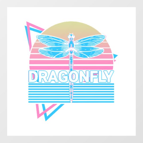 Dragonfly Dragonflies Retro Wall Decal