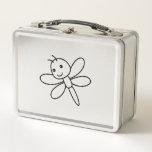 Dragonfly dragonfly metal lunch box
