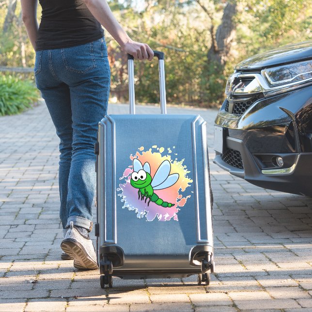 Dragonfly dragonfly  sticker (Suitcase Insitu)