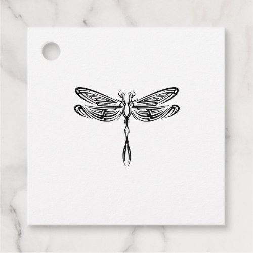 Dragonfly dragonfly tribal tattoo favor tags