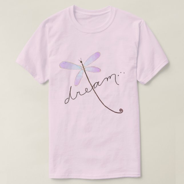 Dragonfly Dream Original Abstract Art  T-Shirt (Design Front)