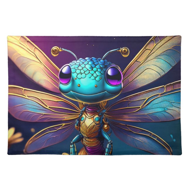 Dragonfly Dreaming Zephyr Cloth Placemat (Front)
