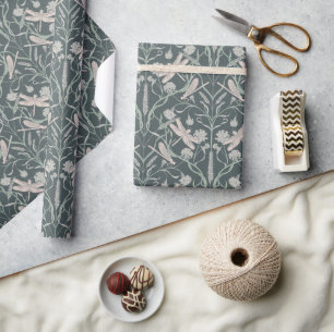 Dragonfly Dreams and Cornflower Vintage Wrapping Paper