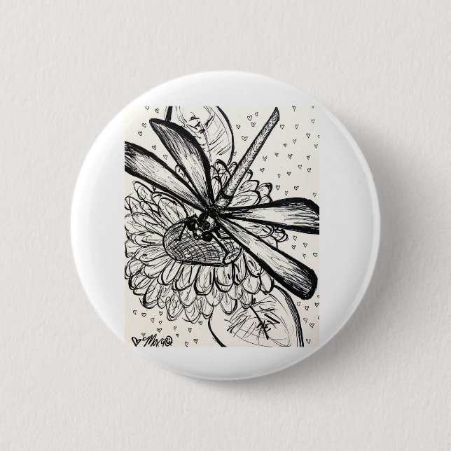 Dragonfly Dreams Button (Front)