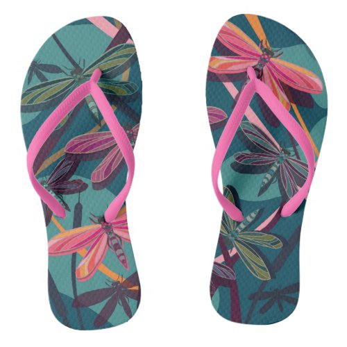 Dragonfly Dreams Flip Flops