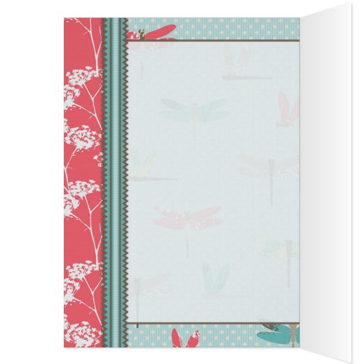 Dragonfly Dreams Girl Card (Inside (Left))