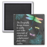 Dragonfly Dreams Message Magnet at Zazzle