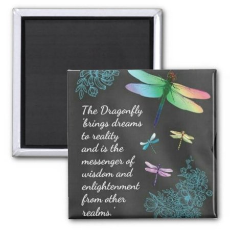 Dragonfly Dreams Message Magnet
