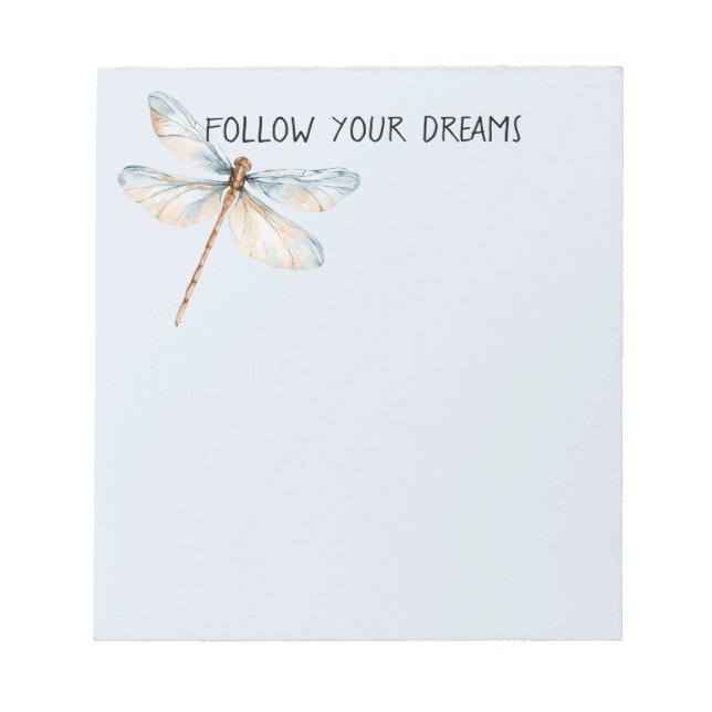 Dragonfly Dreams Notepad (Front)