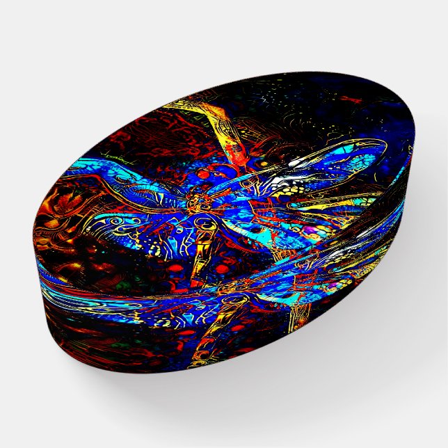 Dragonfly Dreams Paperweight (Angled)