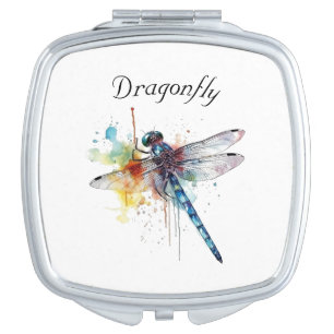 Dragonfly Dreamscape, custom Compact Mirror