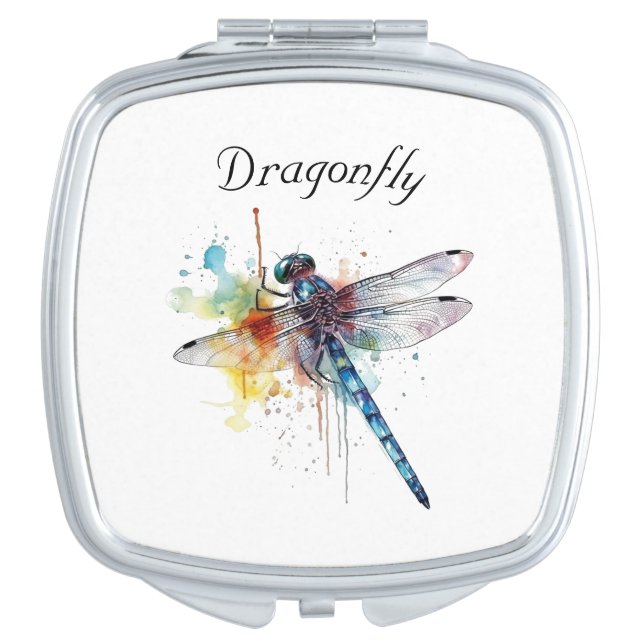 Dragonfly Dreamscape, custom Compact Mirror (Front)