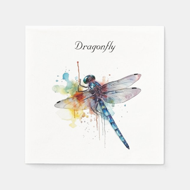 Dragonfly Dreamscape, custom Napkins (Front)
