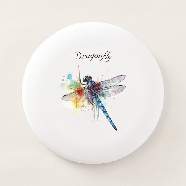 Dragonfly Dreamscape, custom Wham-O Frisbee (Front)