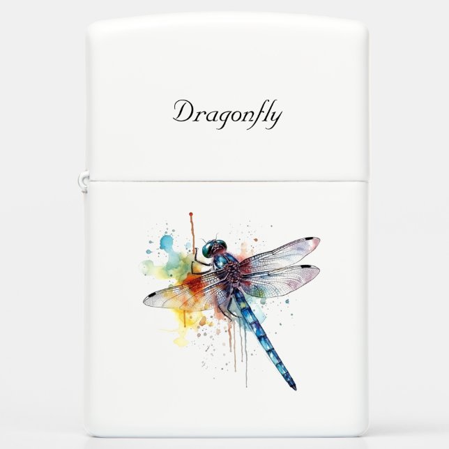 Dragonfly Dreamscape, custom Zippo Lighter (Front)