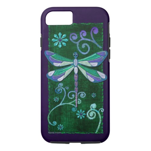 Dragonfly Elegant Jeweled Folk Art iPhone 87 Case