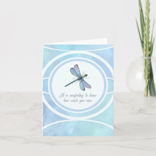 Dragonfly Encouragement Blank Notecard
