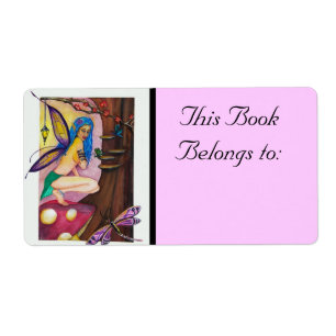 Dragonfly Fairy Book Label