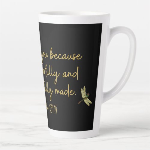 Dragonfly FearfullyWonderfully Made Latte Mug