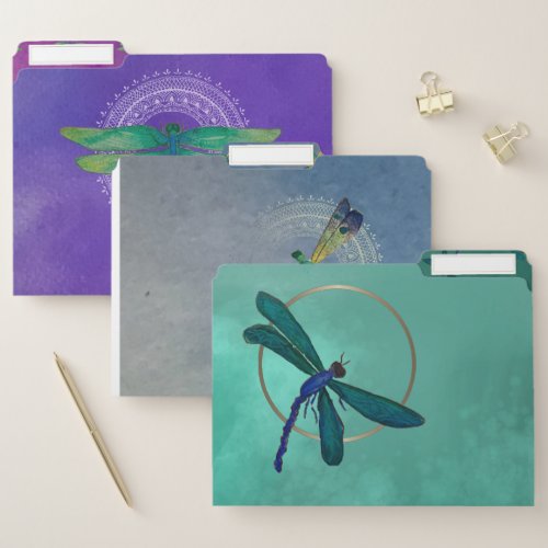 Dragonfly File Folders