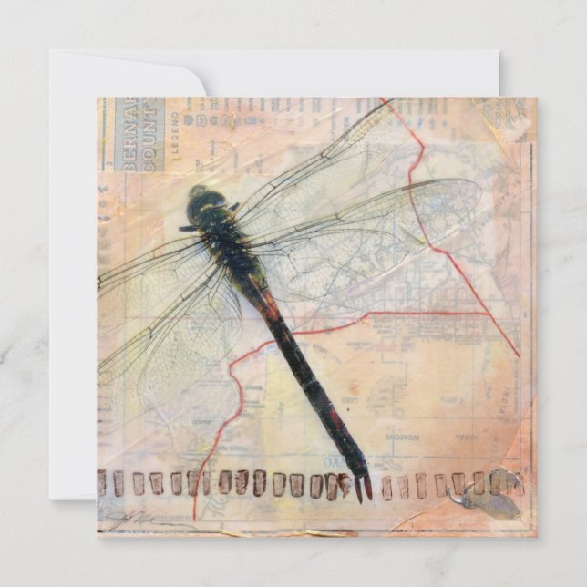 Dragonfly Flat Note Card (Front)