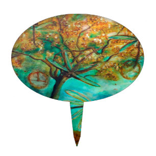 Dragonfly Flirtation Cake Topper