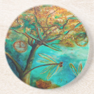 Dragonfly Flirtation Coaster