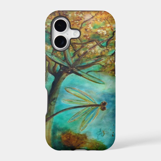 Dragonfly Flirtation Iphone Case (Back)