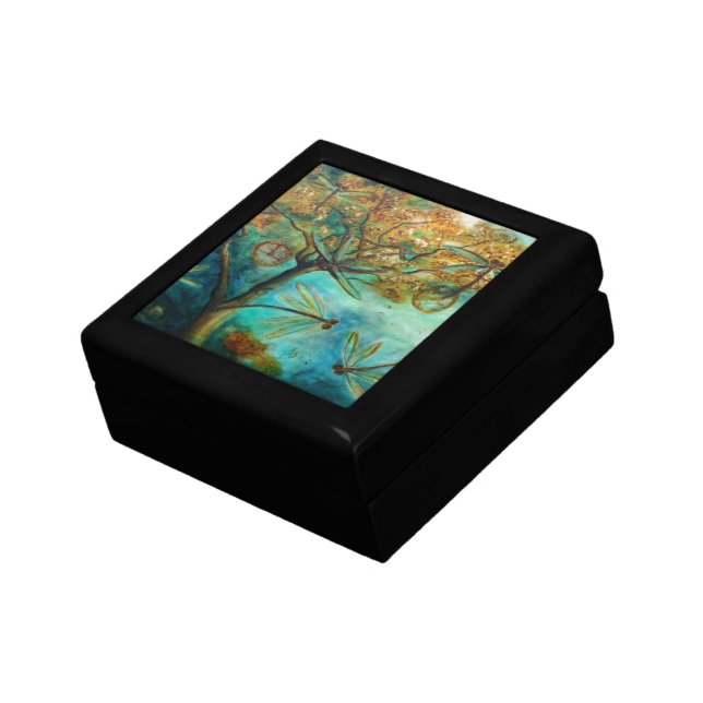 Dragonfly Flirtation Keepsake Box Jewelry (Side)
