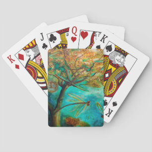 Dragonfly Flirtation Poker Cards