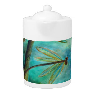 Dragonfly Flirtation Teapot