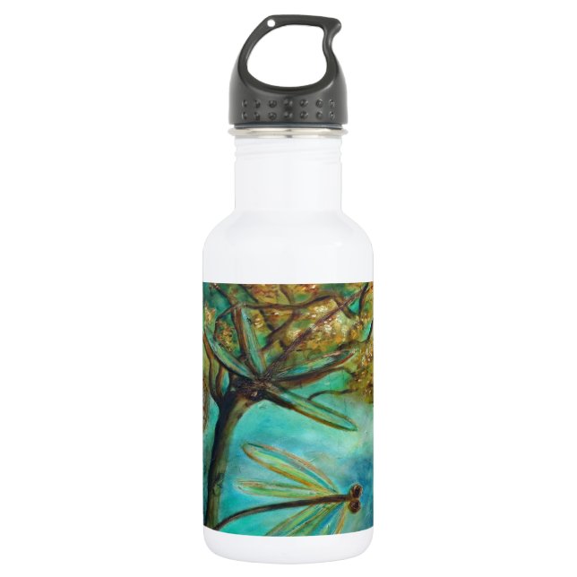 Dragonfly Flirtation Water Bottle (Front)
