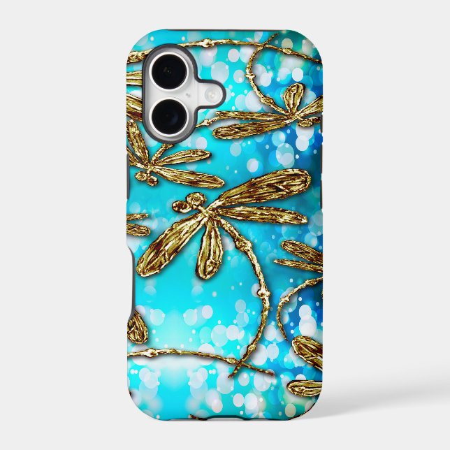 Dragonfly Flit Bubbles Iphone Case (Back)