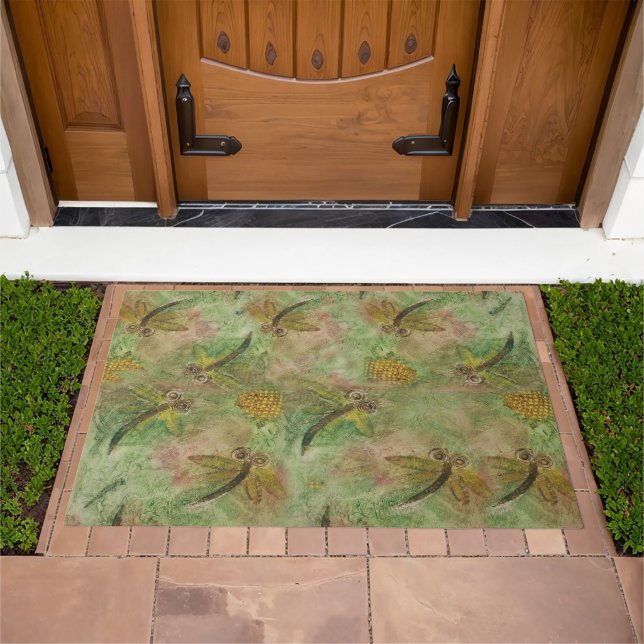 Dragonfly Flit Cotton Candy Doormat (Outdoor)