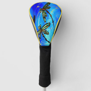 Dragonfly Flit Electric Blue Golf Head Cover