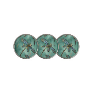 Dragonfly Flit Myrtle Green Golf Ball Marker