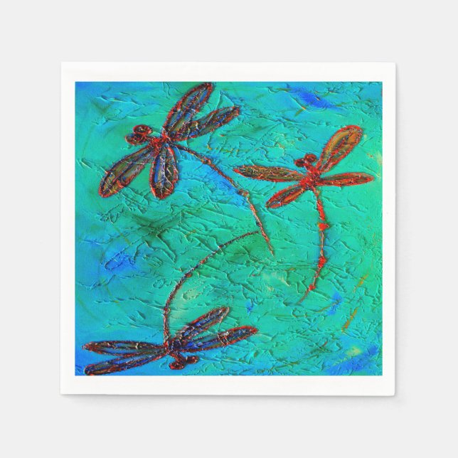 Dragonfly Flit Napkins (Front)