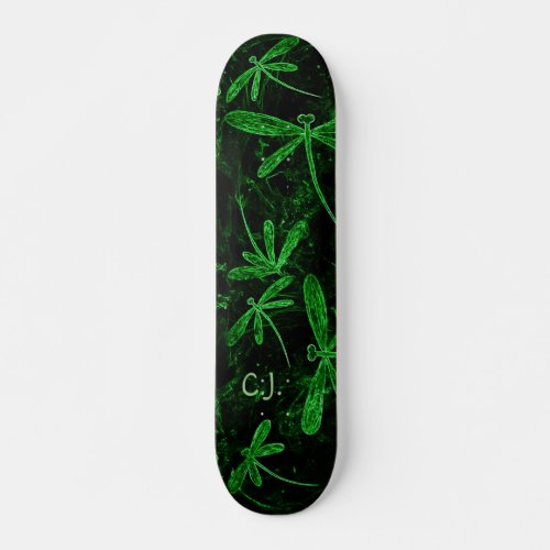 Dragonfly Flit Neon Green Skateboard Deck