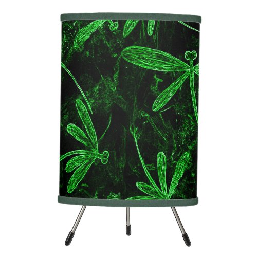 Dragonfly Flit Neon Green Table Lamp
